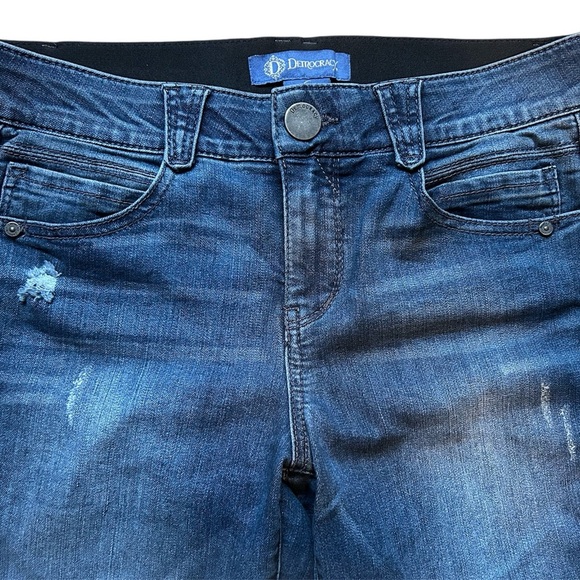 Democracy Women's 6 AbSolution Skinny Ankle Jeans Dark Wash Modern Casual Chic - Picture 7 of 9